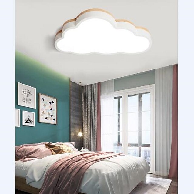 LED Ceiling Lights Color Clouds Shaped Dimmable Children Room Flush Mount Ceiling