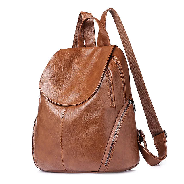 women's backpack pu soft leather bag