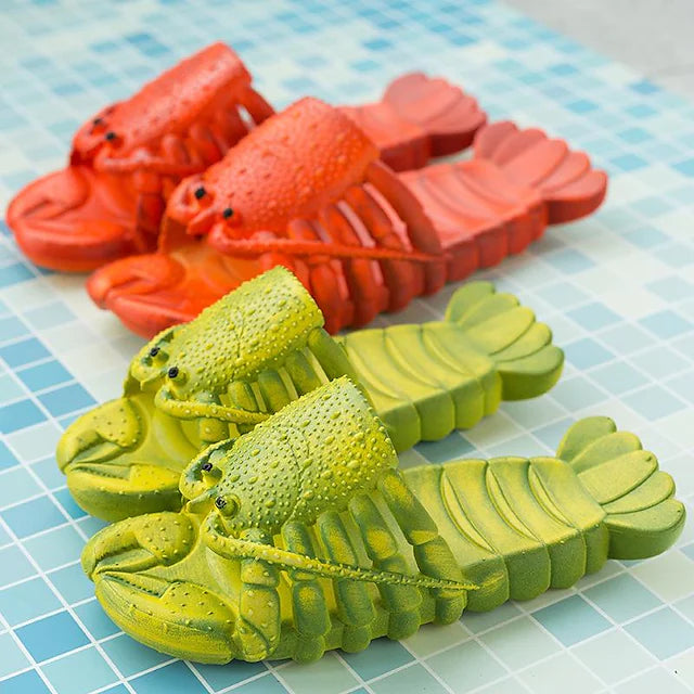Lobster Shape Home Slipper for Women/Men/Kids,Summer Sandals