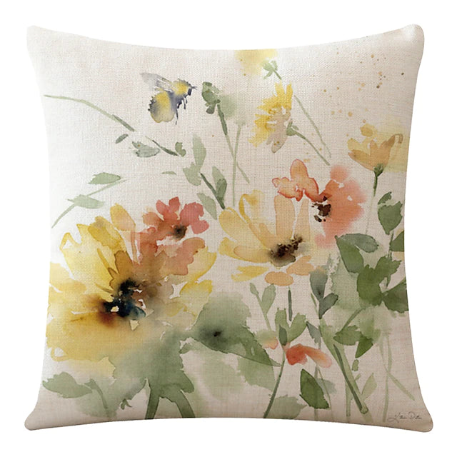 Sunflower Double Side Cushion Cover