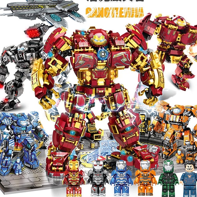 City War Super Armor Robot Building Blocks Military Warrior Mecha Figures Weapon Bricks Toys Man For Children Gift
