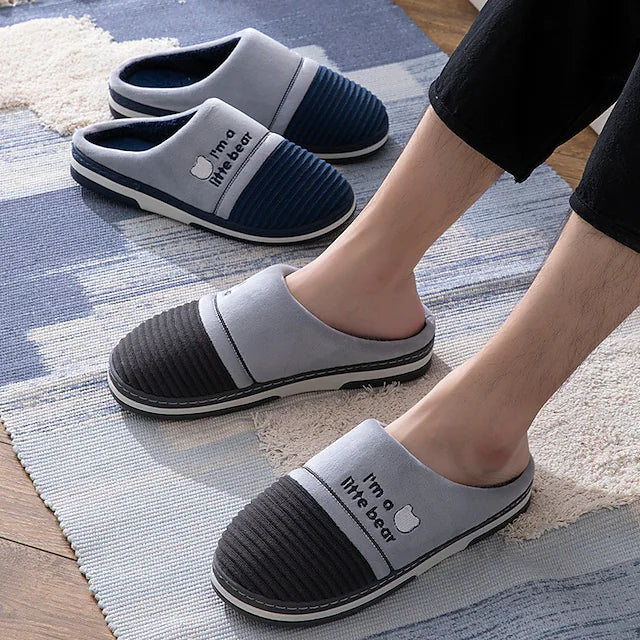 Men's Unisex Slippers & Flip-Flops Warm Slippers Fleece Slippers Casual