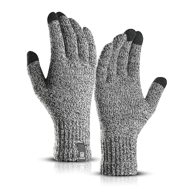 Men's 1 Pair Winter Gloves Gloves Knitted Gloves Work Outdoor Gloves Stylish