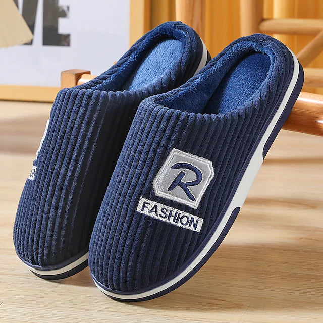 Men's Slippers & Flip-Flops Warm Slippers Fleece Slippers Casual Home