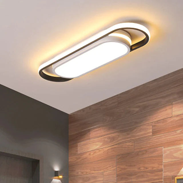 40/60/80cm LED Ceiling Light Modern Porch Light Corridor Aisle Geometric Shapes