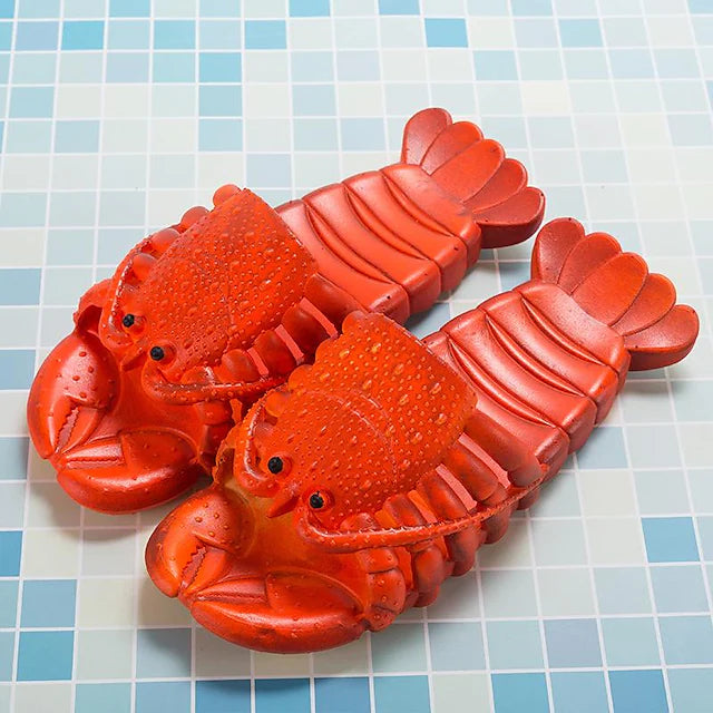 Lobster Shape Home Slipper for Women/Men/Kids,Summer Sandals