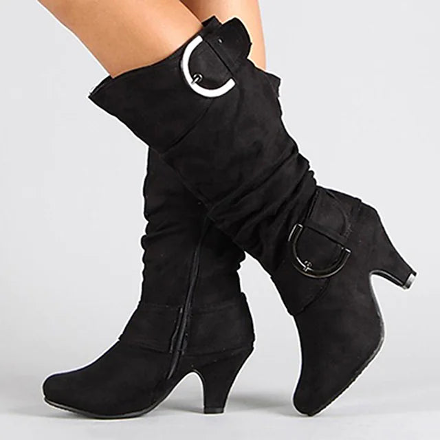 Women's Boots Suede Shoes Knee High Boots Mid Calf Boots