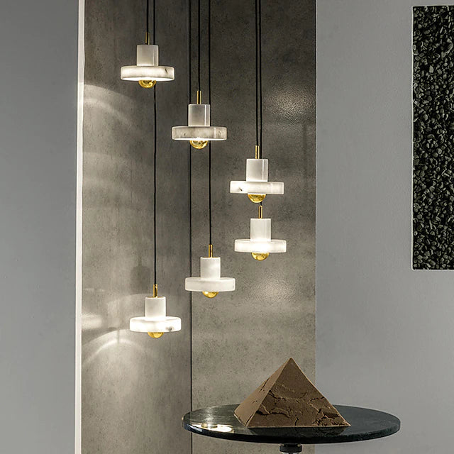 18 cm Single Design Pendant Light LED Island Light Ceramic Electroplated