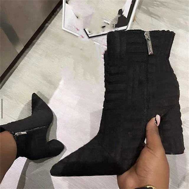 Women's Boots Plus Size Heel Boots Outdoor Booties Ankle Boots Winter