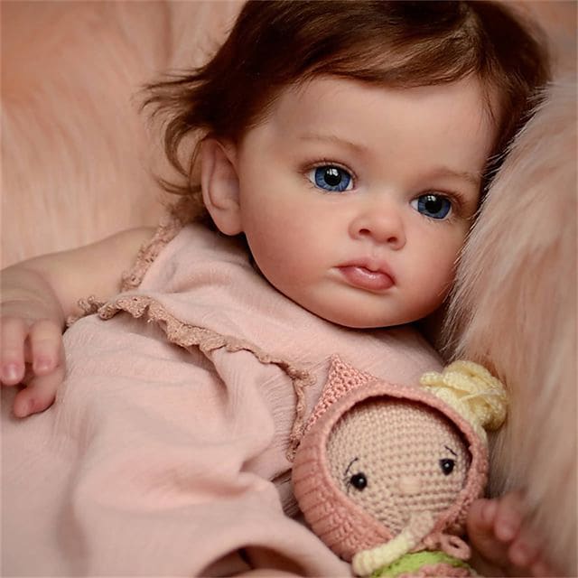 24 inch Reborn Baby Doll Finished Reborn Toddler Girl Doll Tutti Hand Paint Doll