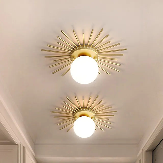 15cm Ceiling Lights Geometric Shapes Ceiling Lights Metal Artistic Style