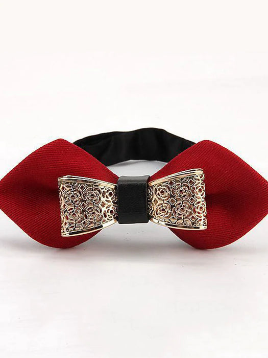 Men's Bow Tie Party Wedding Bow Solid Colored Formal Party Evening Party & Evening