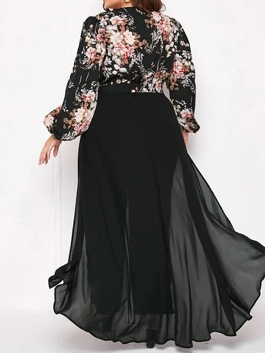 Women's Plus Size Jumpsuit Floral Fashion Modern Vacation Going out