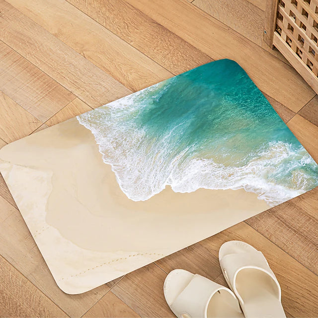 Wave Beach Series Digital Printing Floor Mat