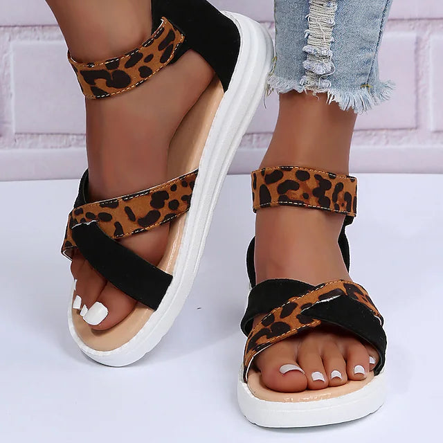 Women's Sandals Flat Sandals Plus Size Outdoor Beach Flat Heel Open Toe