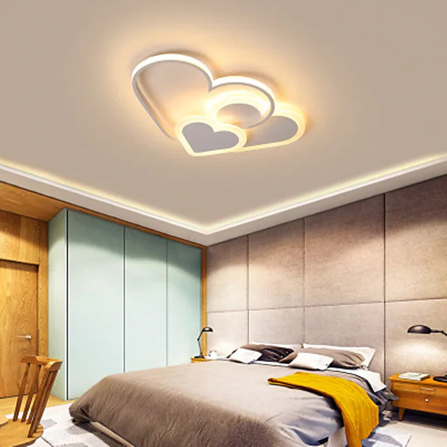 Modern LED Ceiling Light Creative Personality Love Heart Design Children's Room