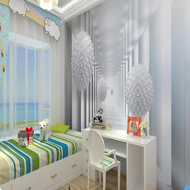 Mural Wallpaper Wall Sticker Covering Print Peel and Stick Removable Faux 3D Canvas Home Décor