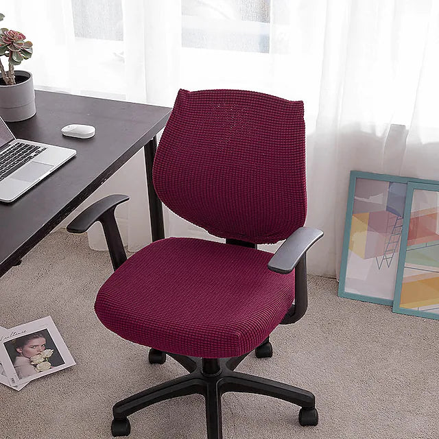 Computer Office Chair Cover Stretch Rotating Gaming Seat Slipcover