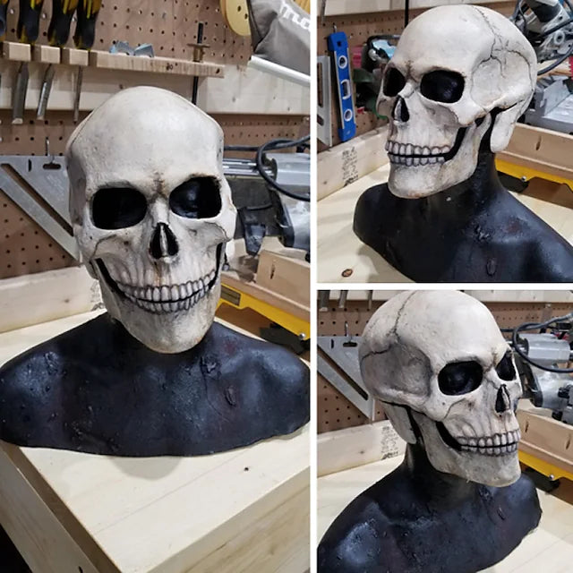 Halloween Full Head Skull Mask Skeleton Mask Halloween Costume Horror Evil Call Of Duty Mask Helmet With Movable Jaw Helmet