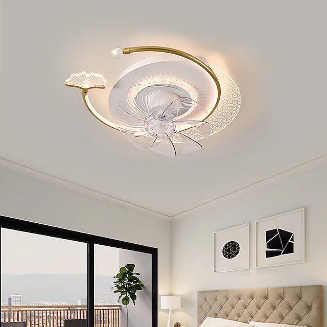 Ceiling Fans with Lights Flush Mount Low Profile Indoor Ceiling Fan,21"