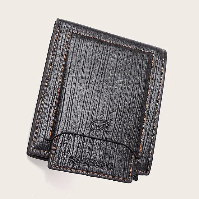 Men's 2022 Wallet PU Leather Polyester Zipper