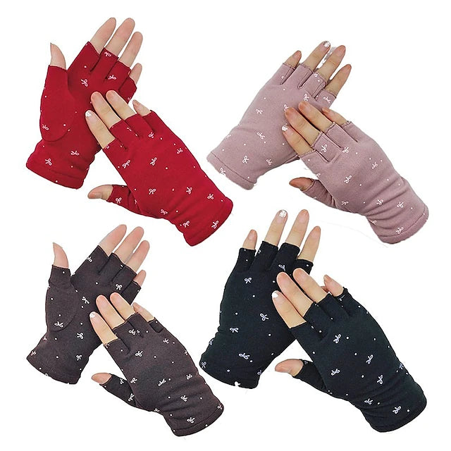 Women's Fingerless Gloves Warm Winter Gloves Outdoor Daily Holiday