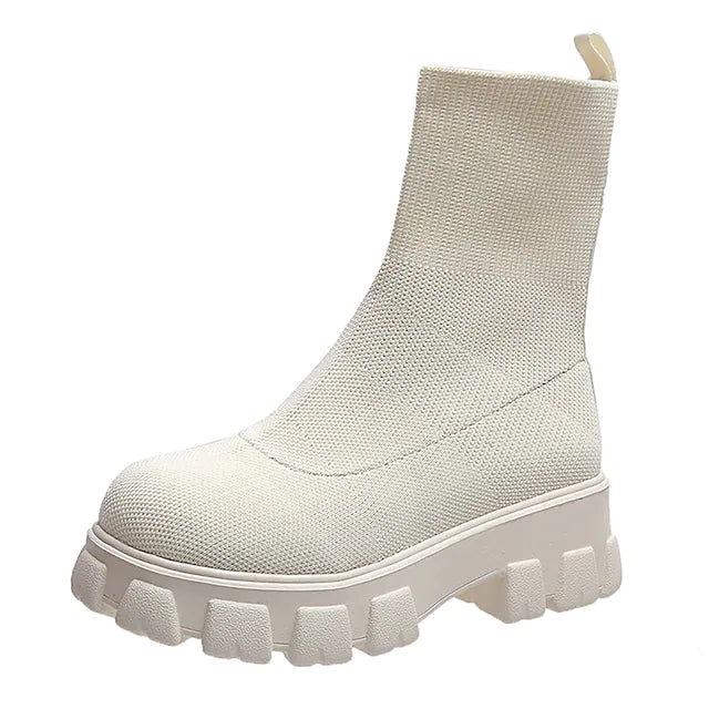 Women's Boots Sock Boots Booties Ankle Boots Platform Round