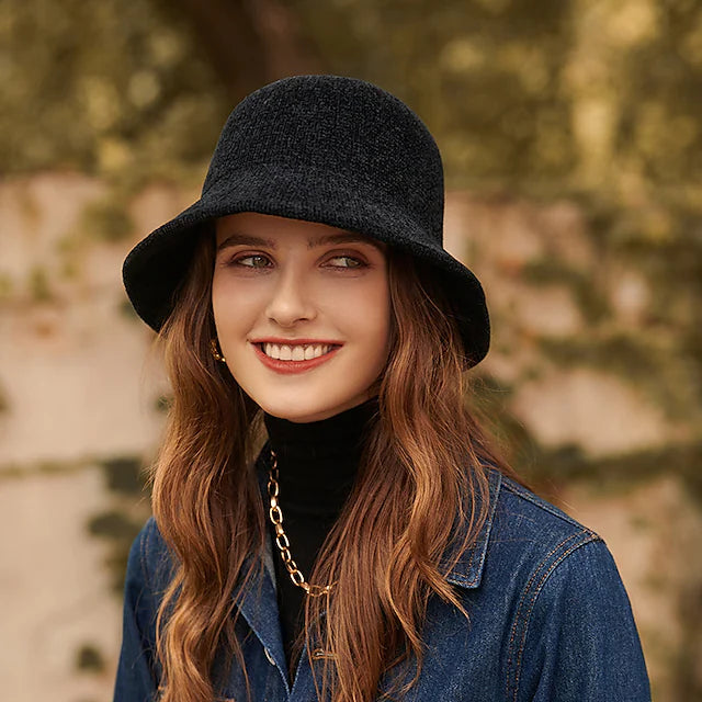Autumn Winter Fisherman Hat Female New French Elegance Fashion