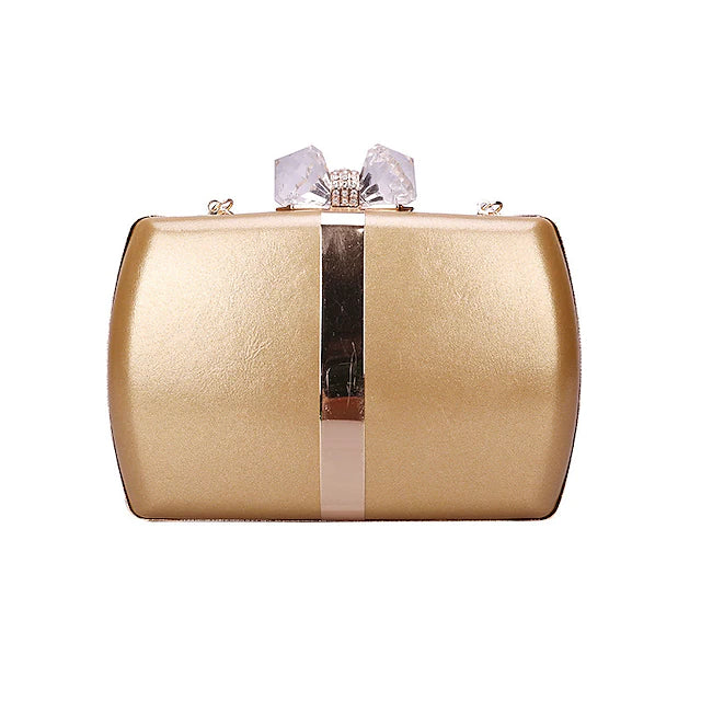 Women's Bridal Purse Evening Bag Party / Evening Date White Black Pink Gold