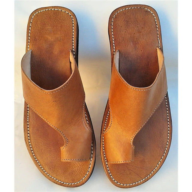 Men's Sandals Casual Vintage Beach Daily Outdoor Beach PU