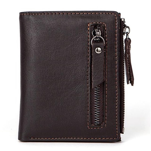 Men's Baguette Bag Wallet Nappa Leather Cowhide