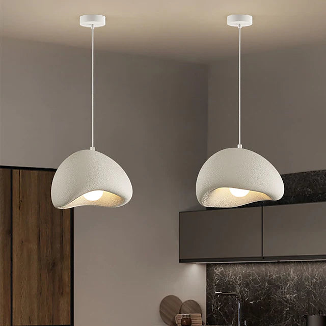 LED Pendant Lamp Resin Creative Lampshade Industrial Metal Ceiling