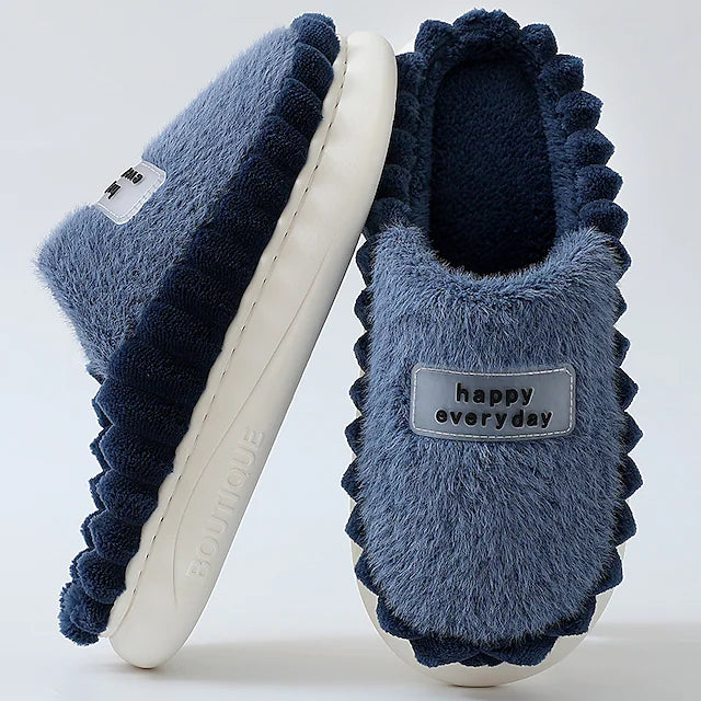 Men's Unisex Slippers & Flip-Flops Warm Slippers Fleece Slippers Vintage