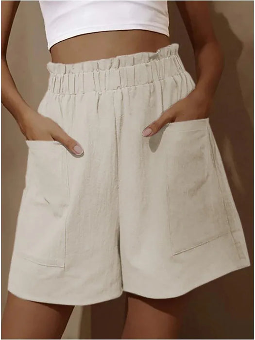 Women's Basic Essential Casual / Sporty Wide Leg Bermuda shorts