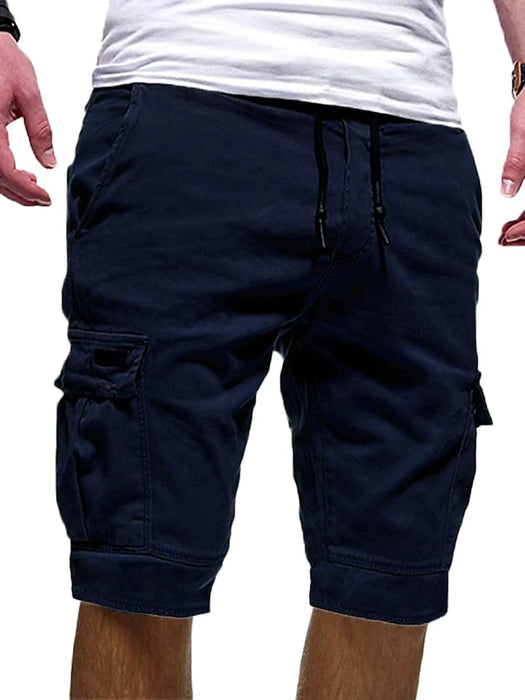 Men's cargo shorts elastic waist
