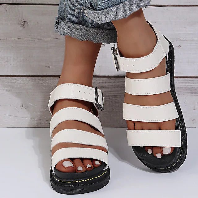 Women's Sandals Platform Sandals Plus Size Daily Flat Heel Open Toe