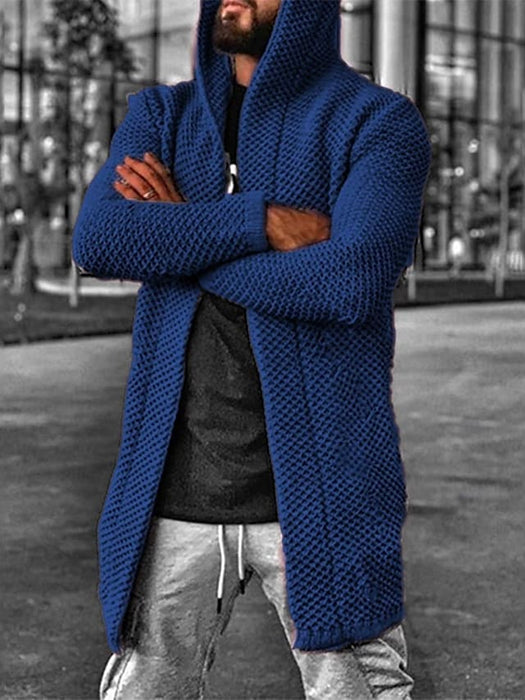Men's Unisex Cardigan Knitted Solid Color Stylish Vintage Style
