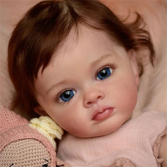 24 inch Reborn Baby Doll Finished Reborn Toddler Girl Doll Tutti Hand Paint Doll