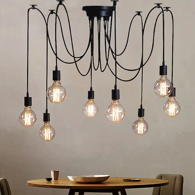 8-Light 120CM Candle Style Chandelier Metal Painted Finishes 110-120V 220-240V