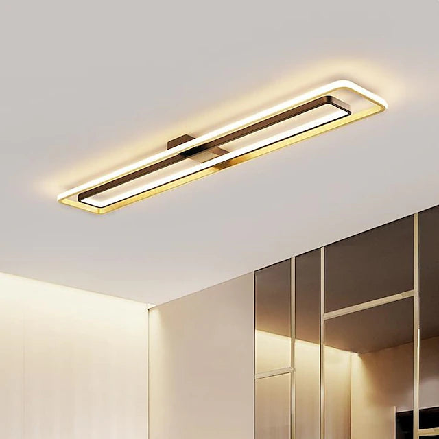 LED Ceiling Light 40 60 80 100 cm Geometric Shapes Flush Mount Lights Metal