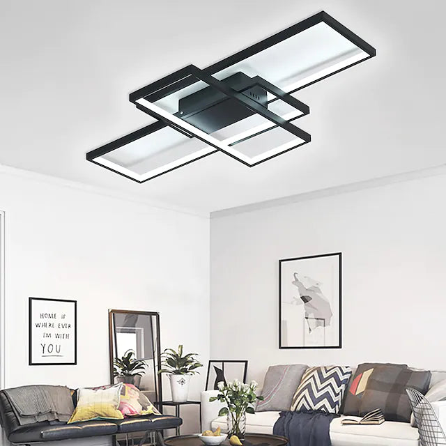 90cm LED Ceiling Lights 3-Light Linear Flush Mount Ambient Light Dimmable