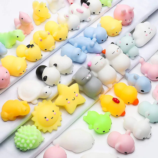 15pcs Squishies Mochi Squishy Toys Party Favors for Boy Girl Mini Squishy Kawaii Mochi Animal