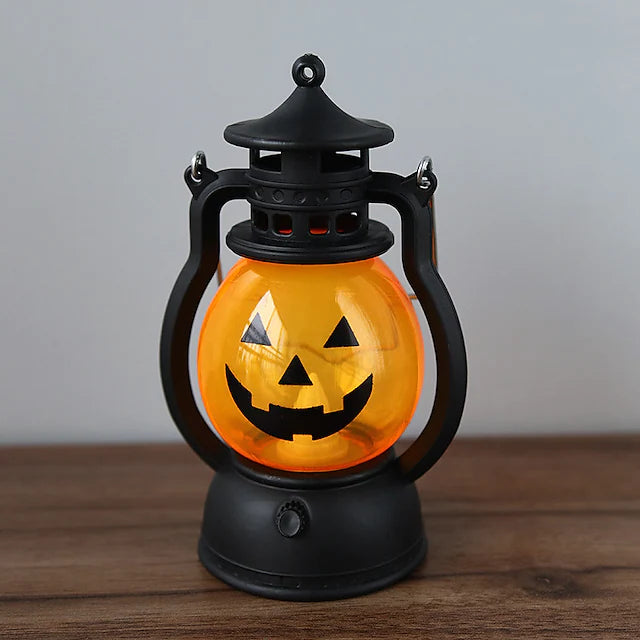 Halloween Pumpkin Lantern Decorations Lights Halloween Props Portable LED