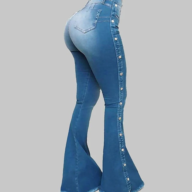Women's Bootcut Pants Trousers Jeans Corduroy