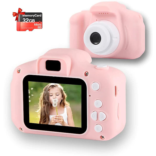 Upgrade Kids Selfie Camera, Christmas Birthday Gifts for Girls Age 3-9, HD Digital Video