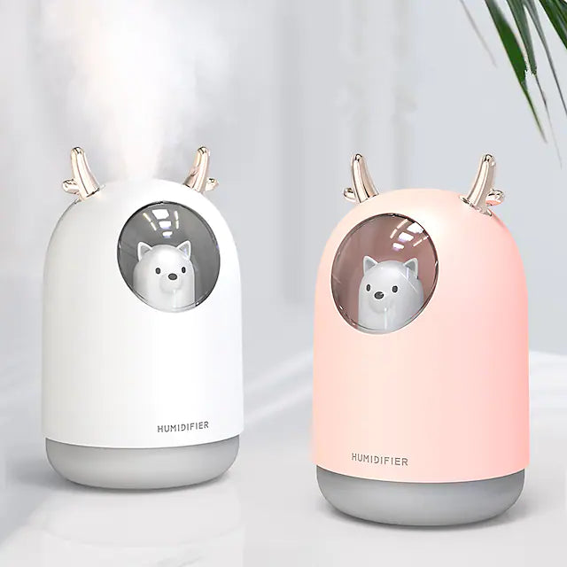 Home Appliances USB Humidifier 300ml Cute Pet Ultrasonic Cool Mist Aroma Air Oil