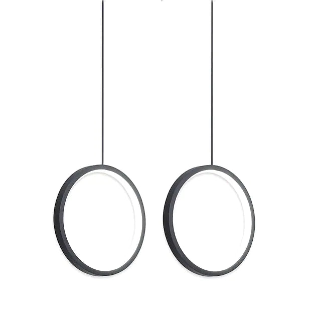 LED Pendant Light Circle Ring Modern Nordic 1 Head 3 Head Ring Chandeliers
