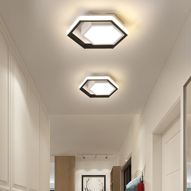 25cm LED Ceiling Light Modern Nordic Porch Light Corridor Aisle Hexagon