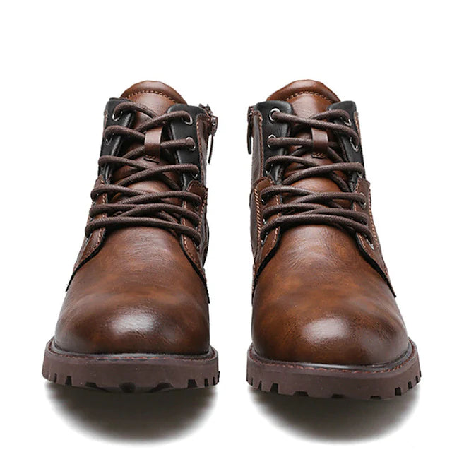 Men's Boots Combat Boots Casual British Outdoor Daily Faux Leather
