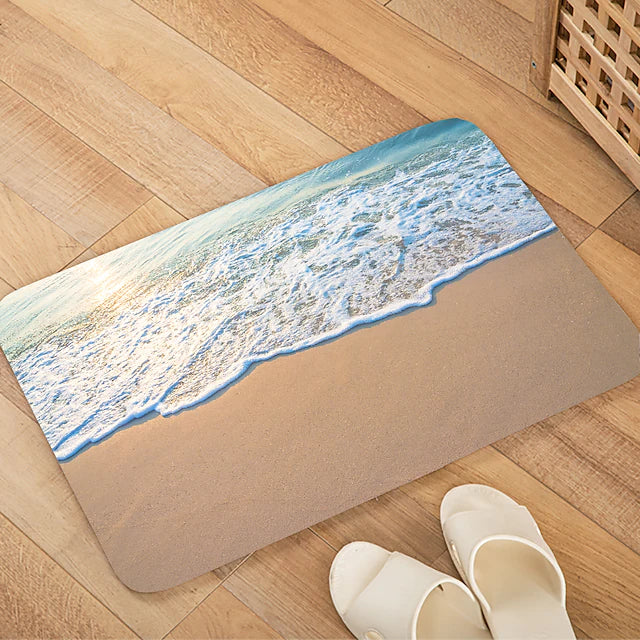 Wave Beach Series Digital Printing Floor Mat